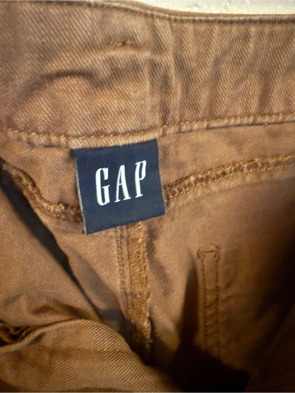 GAP Women’s Brown Wide-Leg Cotton Pants